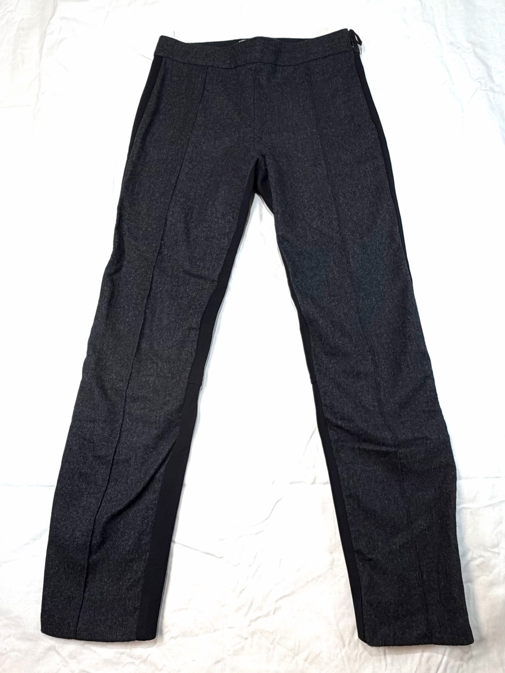 Nina Ricci two tone slim fit Trousers Virgin Wool Cashmere